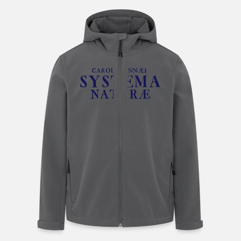 Systema Naturae - Recycelte Männer Softshell-Jacke von Stanley/Stella - Anthrazit