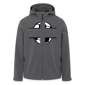 Fußball Soccer - Recycelte Männer Softshell-Jacke von Stanley/Stella - Anthrazit - Vorne - AI Model Male 185 light (185cm)