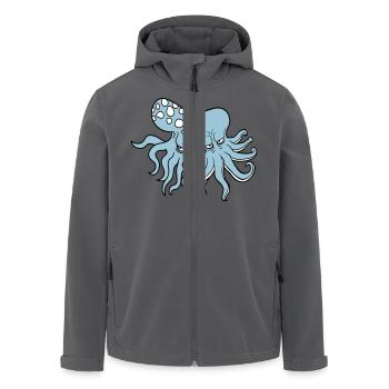 2 Méchant Poulpe Pieuvre Calmar Céphalopode Équipe - Veste softshell homme en polyester recyclé Stanley/Stella - charbon - Devant - AI Model Male 185 light (185cm)
