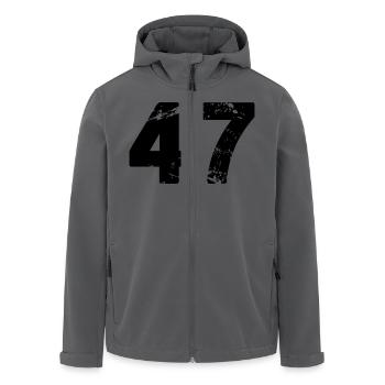 47 - Recycelte Männer Softshell-Jacke von Stanley/Stella - Anthrazit - Vorne - AI Model Male 185 light (185cm)