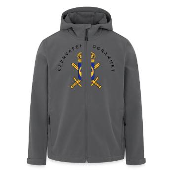 Das schwedische Atomwaffenprogramm - Recycelte Männer Softshell-Jacke von Stanley/Stella - Anthrazit - Vorne - AI Model Male 185 light (185cm)