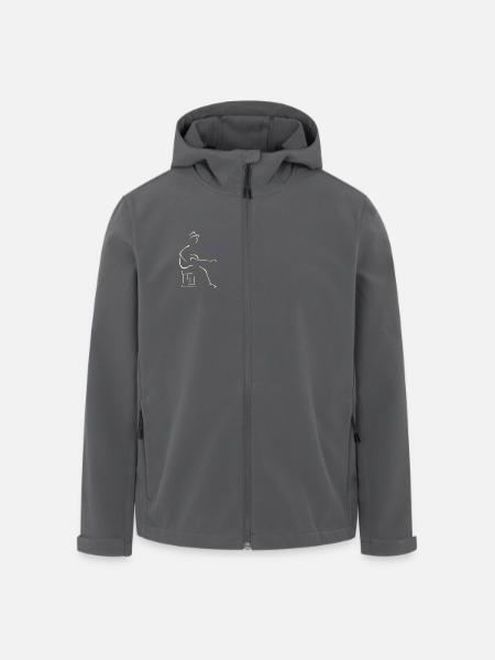Blues-Gitarrist - Recycelte Männer Softshell-Jacke von Stanley/Stella - Anthrazit