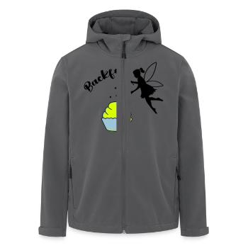 backfee - Recycelte Männer Softshell-Jacke von Stanley/Stella - Anthrazit - Vorne - AI Model Male 185 light (185cm)
