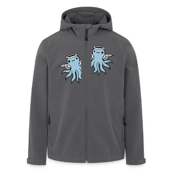 2 Oktopus Engel Team Freunde Flügel Heiligenschein - Recycelte Männer Softshell-Jacke von Stanley/Stella - Anthrazit - Vorne - AI Model Male 185 light (185cm)