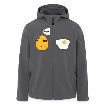 Eier-Papa - Recycelte Männer Softshell-Jacke von Stanley/Stella - Anthrazit - Vorne - AI Model Male 185 light (185cm)