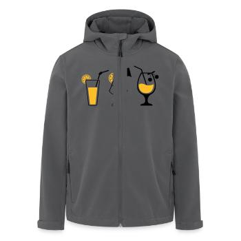 Cocktails - Recycelte Männer Softshell-Jacke von Stanley/Stella - Anthrazit - Vorne - AI Model Male 185 light (185cm)
