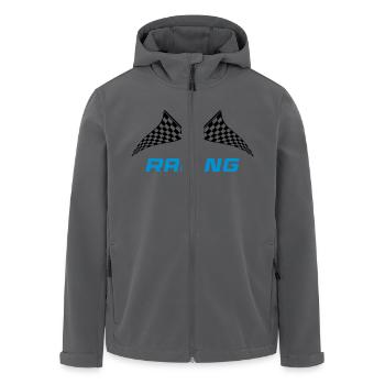 racing symbol - Recycelte Männer Softshell-Jacke von Stanley/Stella - Anthrazit - Vorne - AI Model Male 185 light (185cm)