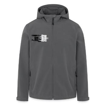 Krenar që jam Shqiptar - Recycelte Männer Softshell-Jacke von Stanley/Stella - Anthrazit - Vorne - AI Model Male 185 light (185cm)