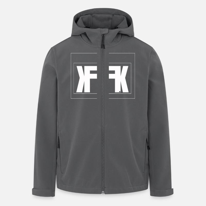 stèle KACHKA - Veste softshell homme en polyester recyclé Stanley/Stella - charbon