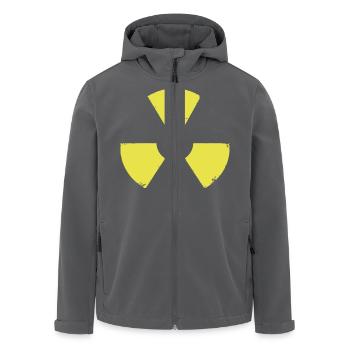 ATOMAR RADIOAKTIV - Recycelte Männer Softshell-Jacke von Stanley/Stella - Anthrazit - Vorne - AI Model Male 185 light (185cm)