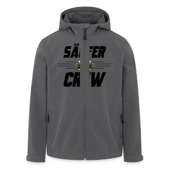 Säufer Crew Bier - Recycelte Männer Softshell-Jacke von Stanley/Stella - Anthrazit - Vorne - AI Model Male 185 light (185cm)
