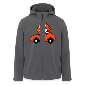 Vogel Dame Frau weiblich Auto fahren Ente Entlein - Recycelte Männer Softshell-Jacke von Stanley/Stella - Anthrazit - Vorne - AI Model Male 185 light (185cm)