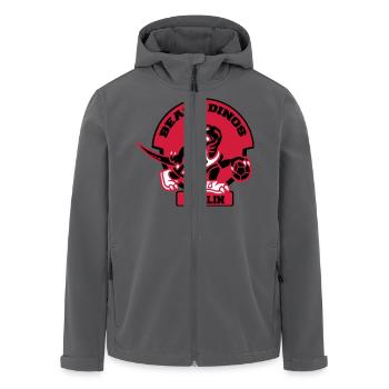 Beach Dinos Logo - Recycelte Männer Softshell-Jacke von Stanley/Stella - Anthrazit - Vorne - AI Model Male 185 light (185cm)