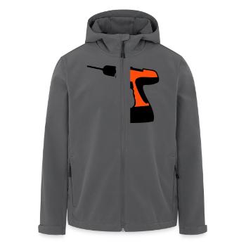 akkuschrauber - Recycelte Männer Softshell-Jacke von Stanley/Stella - Anthrazit - Vorne - AI Model Male 185 light (185cm)