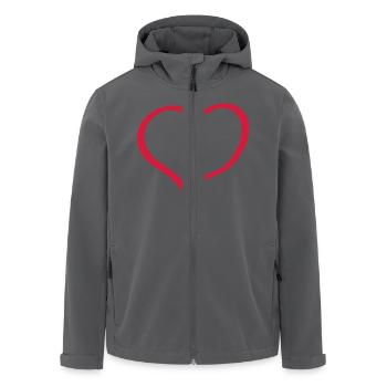 herz - Recycelte Männer Softshell-Jacke von Stanley/Stella - Anthrazit - Vorne - AI Model Male 185 light (185cm)