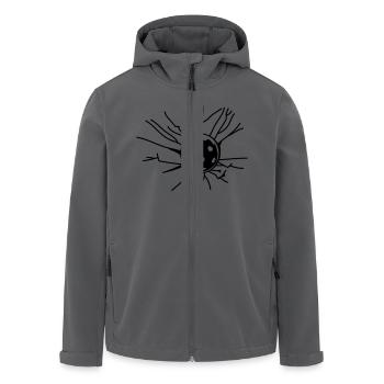 Unihockey 2_1clr - Recycelte Männer Softshell-Jacke von Stanley/Stella - Anthrazit - Vorne - AI Model Male 185 light (185cm)