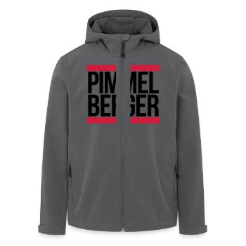 PIMMELBERGER - Recycelte Männer Softshell-Jacke von Stanley/Stella - Anthrazit - Vorne - AI Model Male 185 light (185cm)