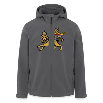 Lion of Judah - Recycelte Männer Softshell-Jacke von Stanley/Stella - Anthrazit - Vorne - AI Model Male 185 light (185cm)