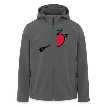 Wilhelm Tell Apfel I love - Recycelte Männer Softshell-Jacke von Stanley/Stella - Anthrazit - Vorne - AI Model Male 185 light (185cm)