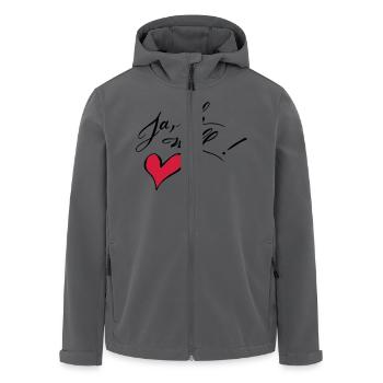 Ja, ich will! - Recycelte Männer Softshell-Jacke von Stanley/Stella - Anthrazit - Vorne - AI Model Male 185 light (185cm)