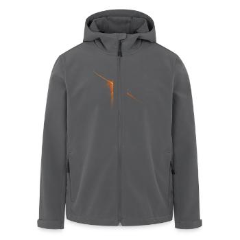 Phönix-Fraktal - Recycelte Männer Softshell-Jacke von Stanley/Stella - Anthrazit - Vorne - AI Model Male 185 light (185cm)