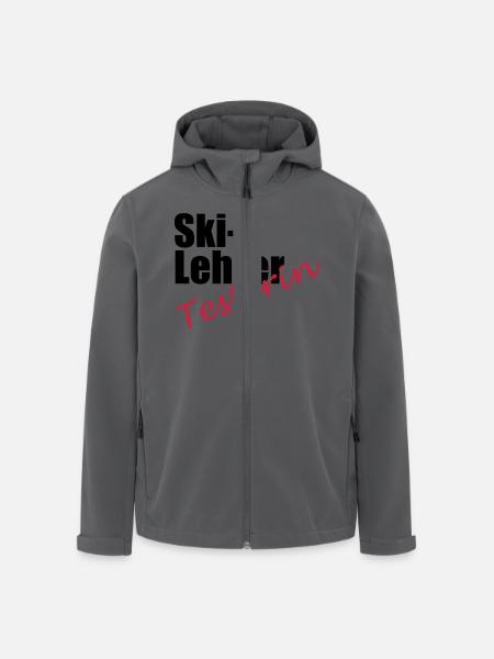 Ski Lehrer Testerin - Recycelte Männer Softshell-Jacke von Stanley/Stella - Anthrazit