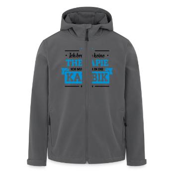 Nur in die Karibik - Recycelte Männer Softshell-Jacke von Stanley/Stella - Anthrazit - Vorne - AI Model Male 185 light (185cm)