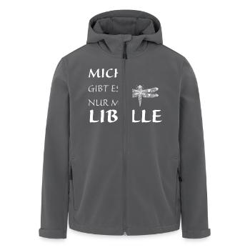 Nur mit Libelle - Recycelte Männer Softshell-Jacke von Stanley/Stella - Anthrazit - Vorne - AI Model Male 185 light (185cm)