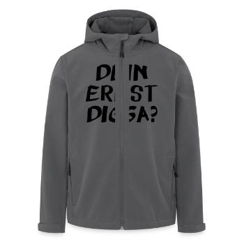 Dein ernst Digga? - Recycelte Männer Softshell-Jacke von Stanley/Stella - Anthrazit - Vorne - AI Model Male 185 light (185cm)