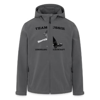 Aussie Team11SW - Recycelte Männer Softshell-Jacke von Stanley/Stella - Anthrazit - Vorne - AI Model Male 185 light (185cm)