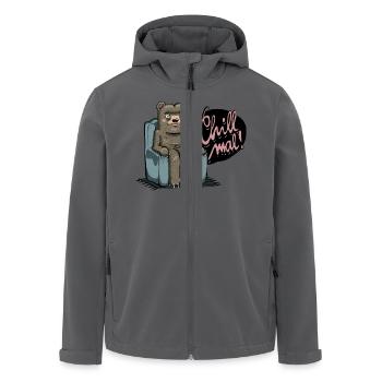 Braunbär - Recycelte Männer Softshell-Jacke von Stanley/Stella - Anthrazit - Vorne - AI Model Male 185 light (185cm)