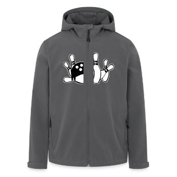 Bowling - Recycelte Männer Softshell-Jacke von Stanley/Stella - Anthrazit - Vorne - AI Model Male 185 light (185cm)