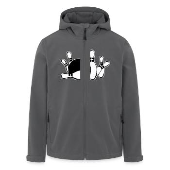 Kegeln - Recycelte Männer Softshell-Jacke von Stanley/Stella - Anthrazit - Vorne - AI Model Male 185 light (185cm)