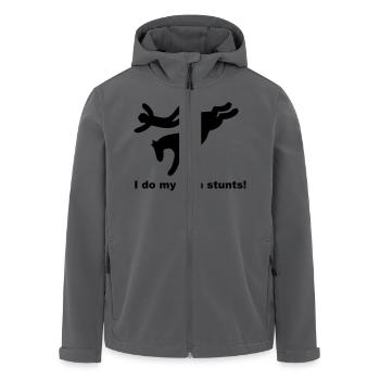 Ich meine eigenen Stunts zu tun - Recycelte Männer Softshell-Jacke von Stanley/Stella - Anthrazit - Vorne - AI Model Male 185 light (185cm)