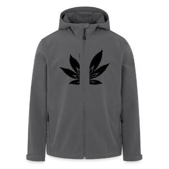 Cannabis - Recycelte Männer Softshell-Jacke von Stanley/Stella - Anthrazit - Vorne - AI Model Male 185 light (185cm)
