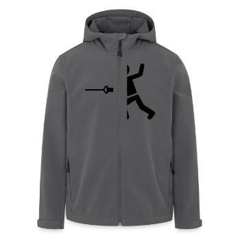 Fechten - Recycelte Männer Softshell-Jacke von Stanley/Stella - Anthrazit - Vorne - AI Model Male 185 light (185cm)