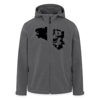 Breizh Bretagne Piraten - Recycelte Männer Softshell-Jacke von Stanley/Stella - Anthrazit - Vorne - AI Model Male 185 light (185cm)