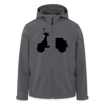 Motorroller - Recycelte Männer Softshell-Jacke von Stanley/Stella - Anthrazit - Vorne - AI Model Male 185 light (185cm)