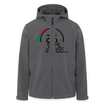 Jahre 25 Jahre Jubiläum Meter - Recycelte Männer Softshell-Jacke von Stanley/Stella - Anthrazit - Vorne - AI Model Male 185 light (185cm)