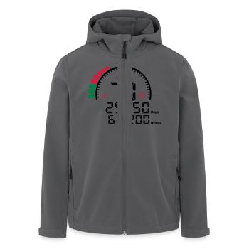 Gegen Jubiläum Jahre 70 Jahre - Recycelte Männer Softshell-Jacke von Stanley/Stella - Anthrazit - Vorne - AI Model Male 185 light (185cm)
