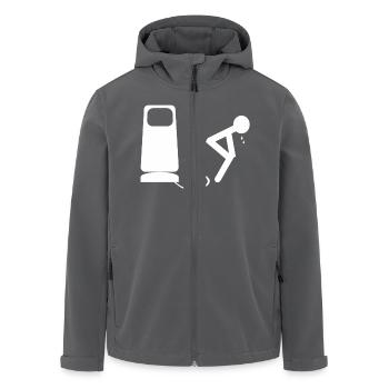 weiß Öl - Recycelte Männer Softshell-Jacke von Stanley/Stella - Anthrazit - Vorne - AI Model Male 185 light (185cm)