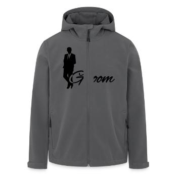 Groom - Recycelte Männer Softshell-Jacke von Stanley/Stella - Anthrazit - Vorne - AI Model Male 185 light (185cm)