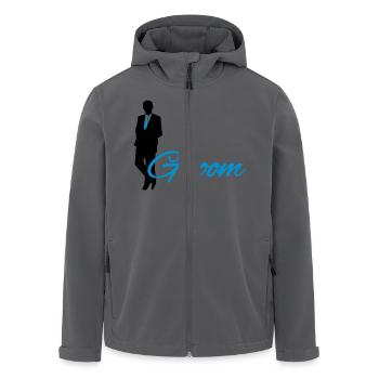 Groom - Recycelte Männer Softshell-Jacke von Stanley/Stella - Anthrazit - Vorne - AI Model Male 185 light (185cm)