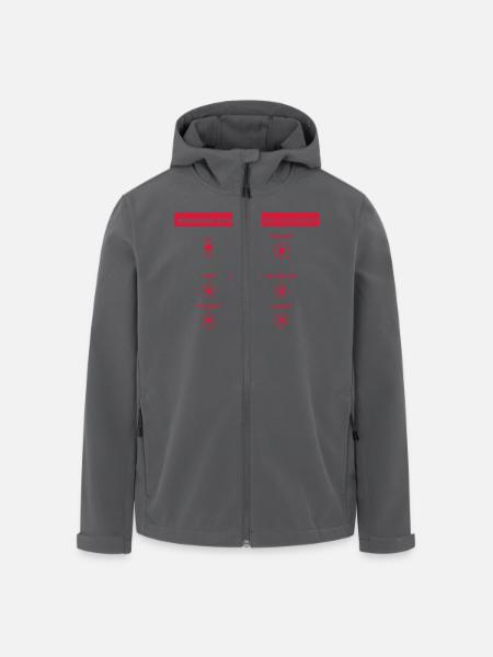 electronic_music - Recycelte Männer Softshell-Jacke von Stanley/Stella - Anthrazit
