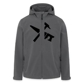Säge Hammer - Recycelte Männer Softshell-Jacke von Stanley/Stella - Anthrazit - Vorne - AI Model Male 185 light (185cm)