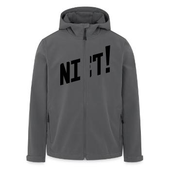 Sagen Sie es in Russisch: Niet! - Recycelte Männer Softshell-Jacke von Stanley/Stella - Anthrazit - Vorne - AI Model Male 185 light (185cm)