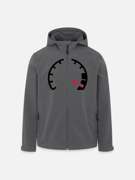 Tacho - Recycelte Männer Softshell-Jacke von Stanley/Stella - Anthrazit