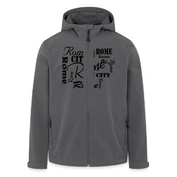 Rome - Recycelte Männer Softshell-Jacke von Stanley/Stella - Anthrazit - Vorne - AI Model Male 185 light (185cm)