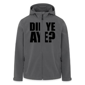 did ye aye - Recycelte Männer Softshell-Jacke von Stanley/Stella - Anthrazit - Vorne - AI Model Male 185 light (185cm)