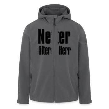 netter, älterer Herr - Recycelte Männer Softshell-Jacke von Stanley/Stella - Anthrazit - Vorne - AI Model Male 185 light (185cm)